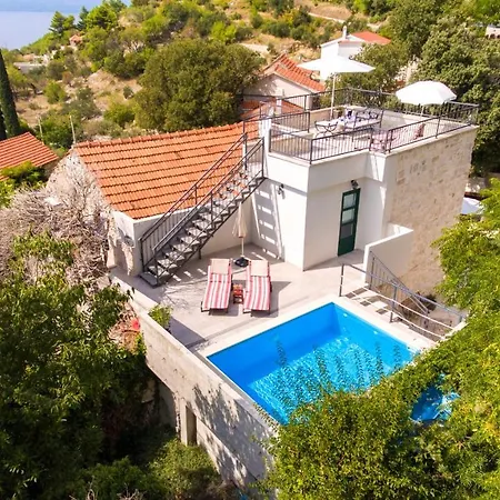 Villa 19th Century Stone Art With Pool & 360 Sea View Terrace In Nature Park Makarska
